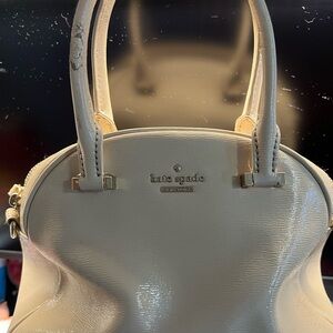 Kate Spade Glossy Cream Satchel